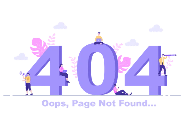 404 Error  Illustration