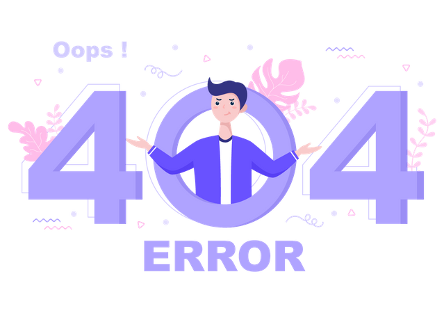 404 Error  Illustration