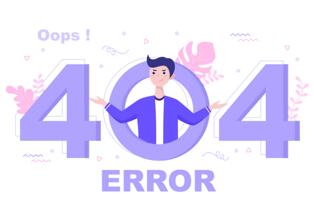 404 Error  Illustration