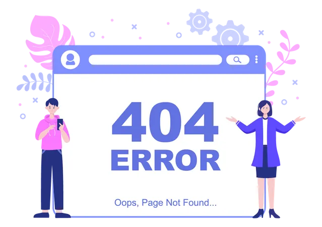 404 Error  Illustration