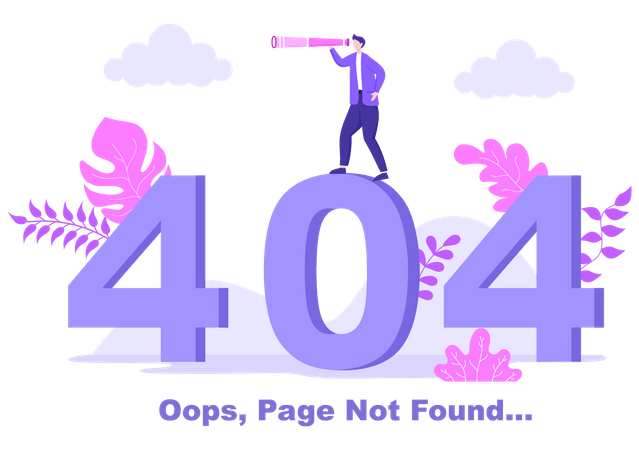 404 Error  Illustration