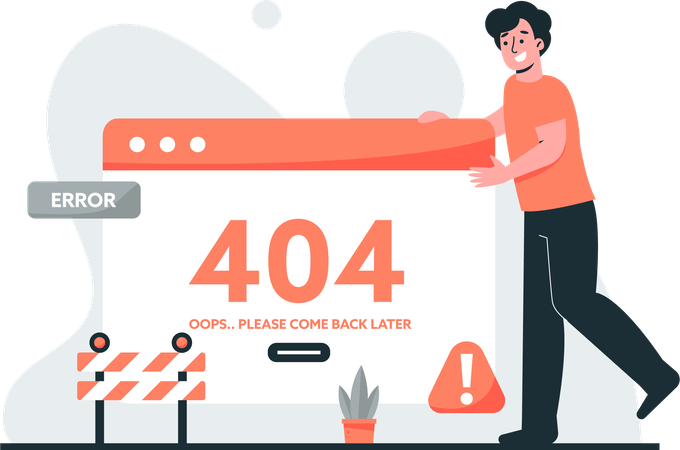 404 Error  Illustration