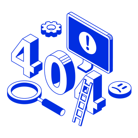 404 error  Illustration