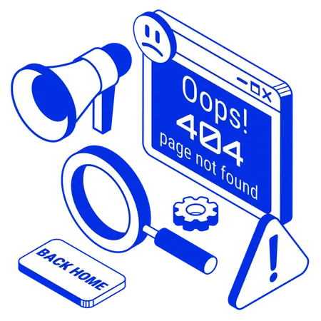 404 error  Illustration