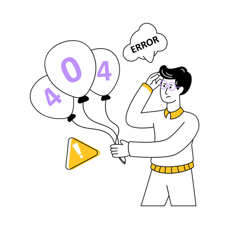 404 Error  Illustration