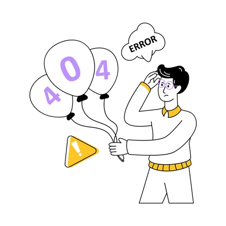 404 Error  Illustration