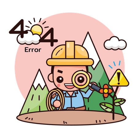 404 Error  Illustration