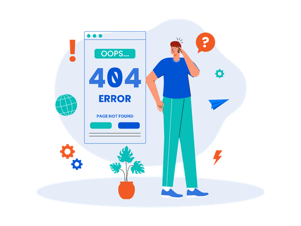 404 Error  Illustration