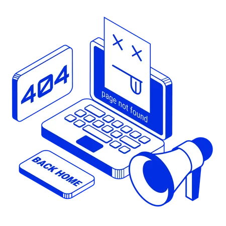 404 error  Illustration