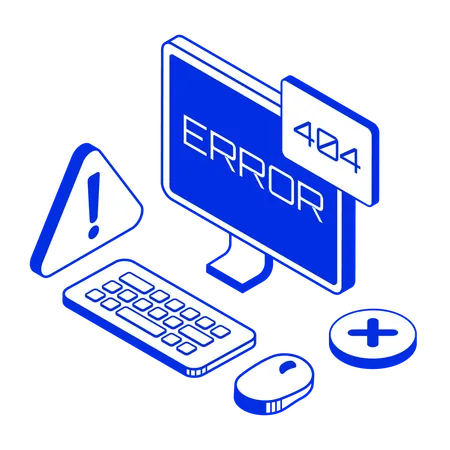 404 error  Illustration