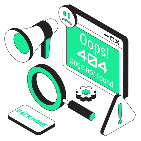 404 error  Illustration