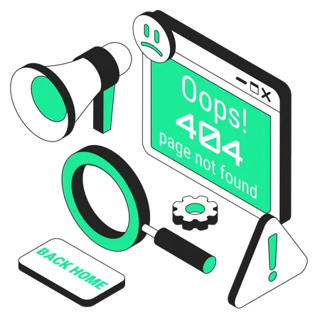 404 error  Illustration