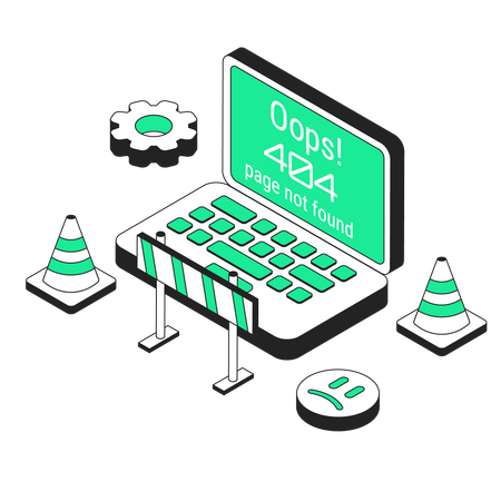 404 error  Illustration