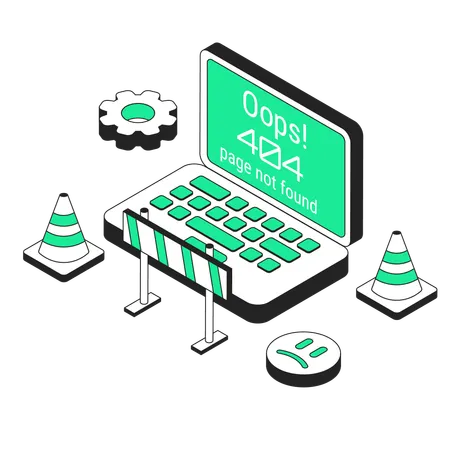 404 error  Illustration