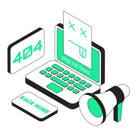 404 error  Illustration