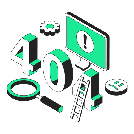 404 error  Illustration