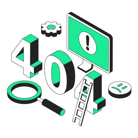 404 error  Illustration