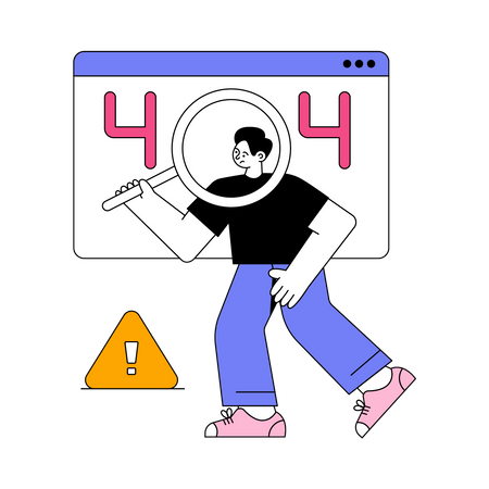 404 Error  Illustration