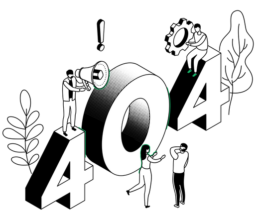 404 Error  Illustration