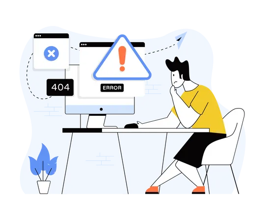 404 Error  Illustration