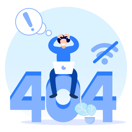 404 Error  Illustration