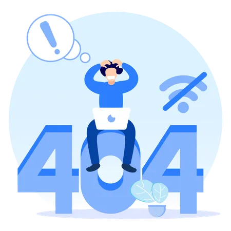 404 Error  Illustration