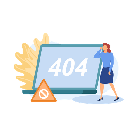 404 error  Illustration