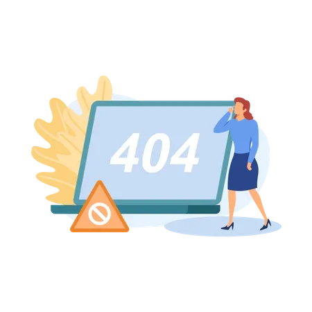 404 error  Illustration