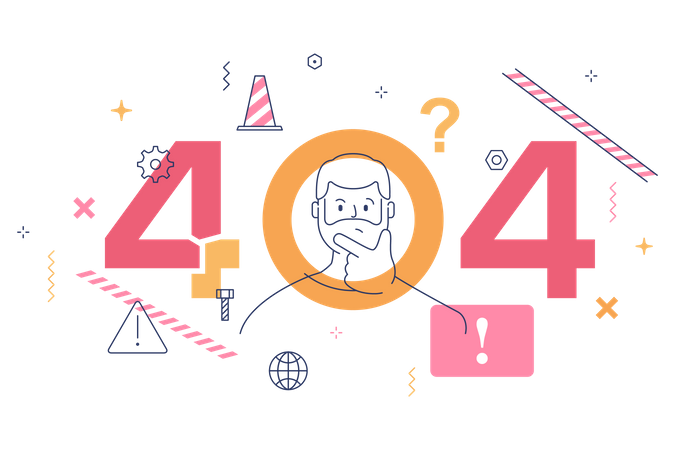 404 error  Illustration