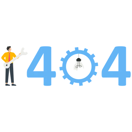 404 Error  Illustration