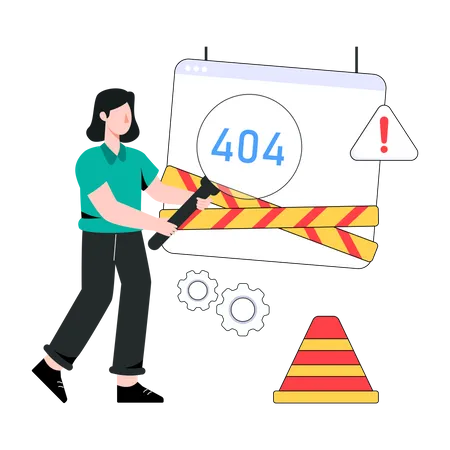 404 Error  Illustration