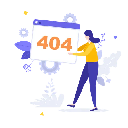 404 Error  Illustration