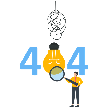 404 Error  Illustration