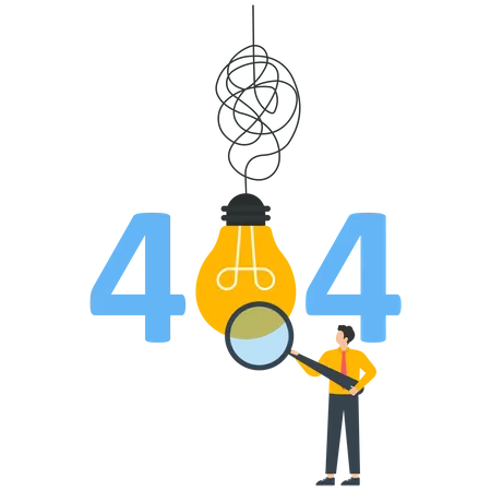 404 Error  Illustration