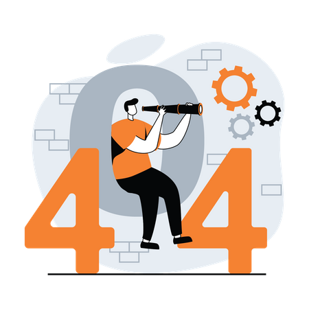 404 Error  Illustration