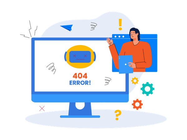 404 Error  Illustration