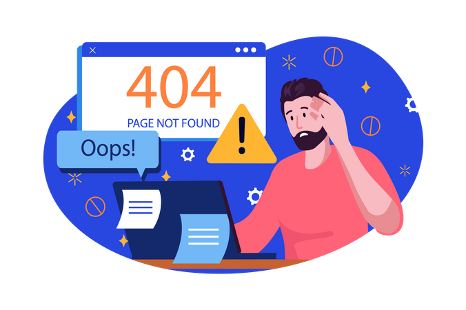 404 error  Illustration