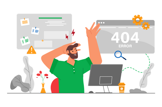 404 error  Illustration