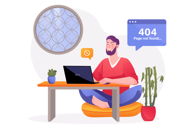 404 error  Illustration