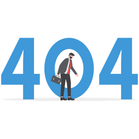 404 Error page  Illustration