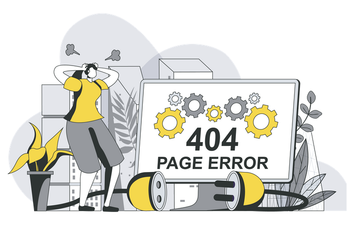404 error page Illustration