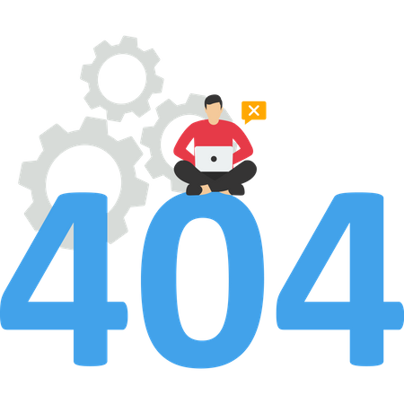 404 Error Page  Illustration