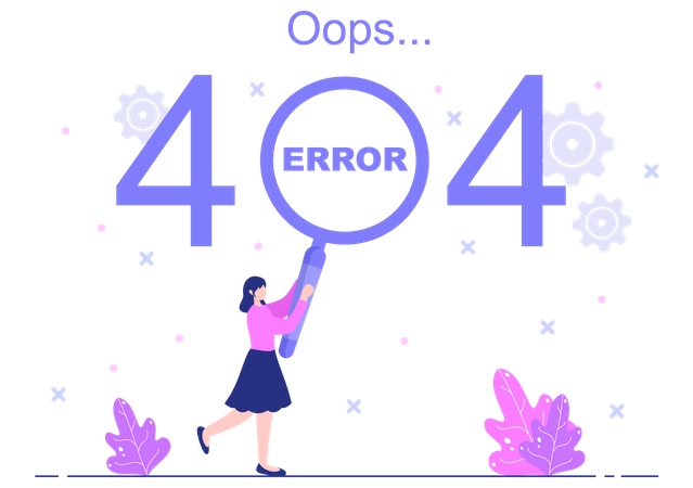 404 Error page  Illustration