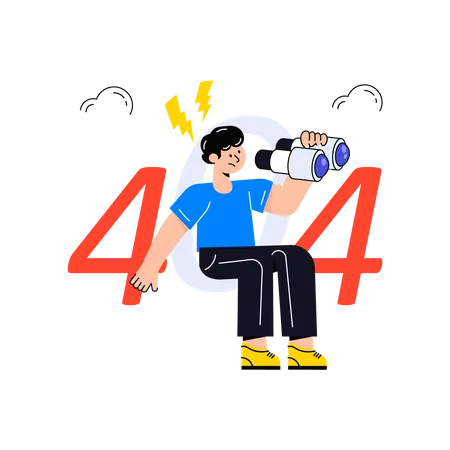 404 Error Page  Illustration