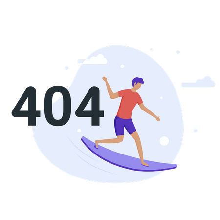 404 Error Page  Illustration