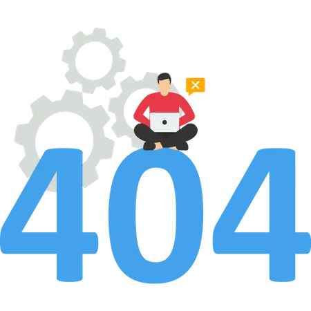 404 Error Page  Illustration