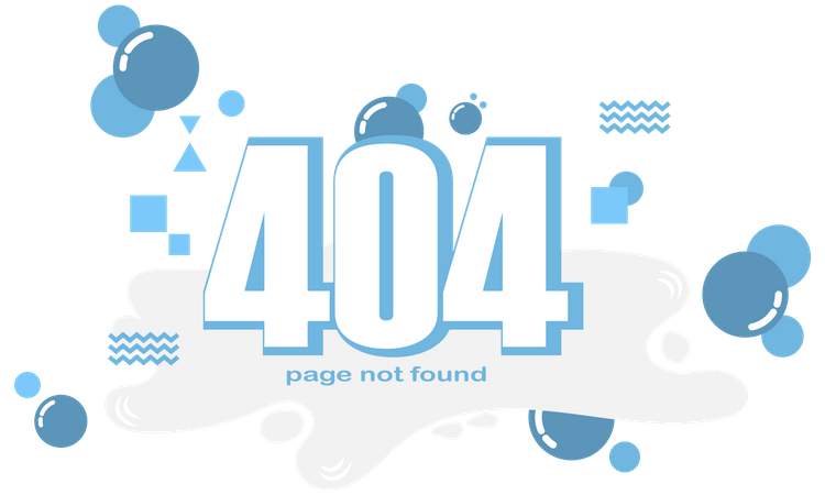 404 error page not found Illustration