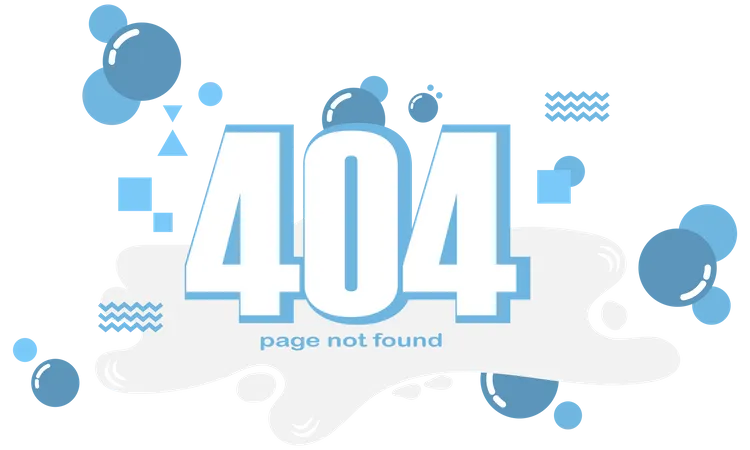 404 error page not found Illustration