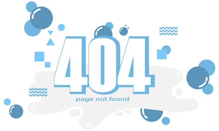 404 error page not found  Illustration