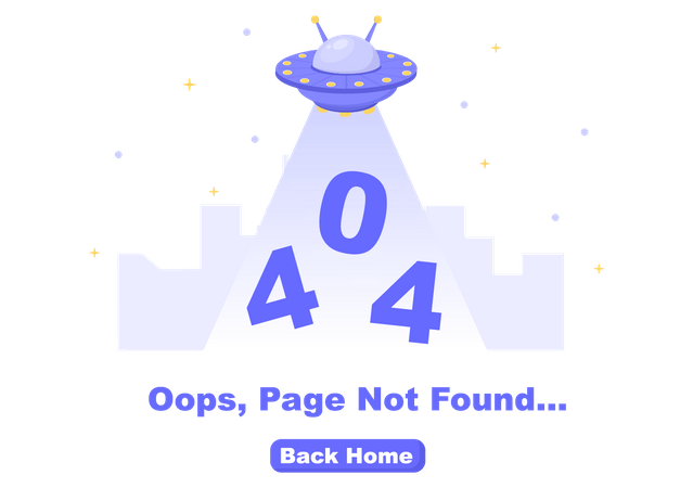 404 Error page not found  Illustration